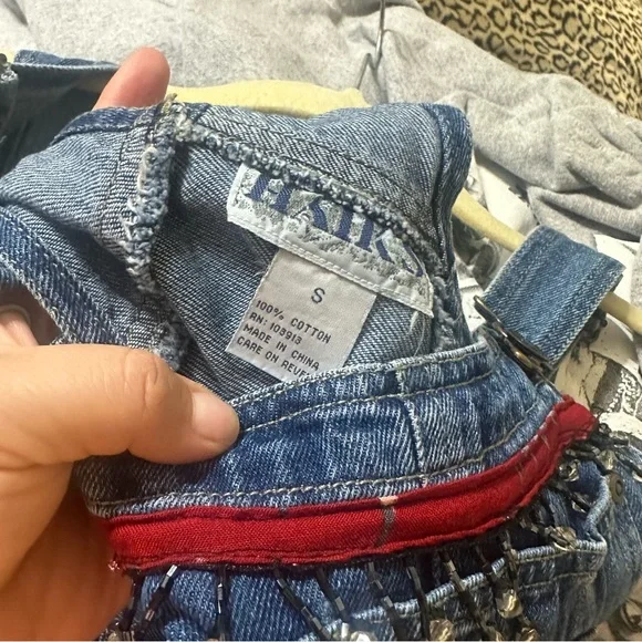 Vintage Haik’s Denim Jean Overalls size S - Picture 7 of 12